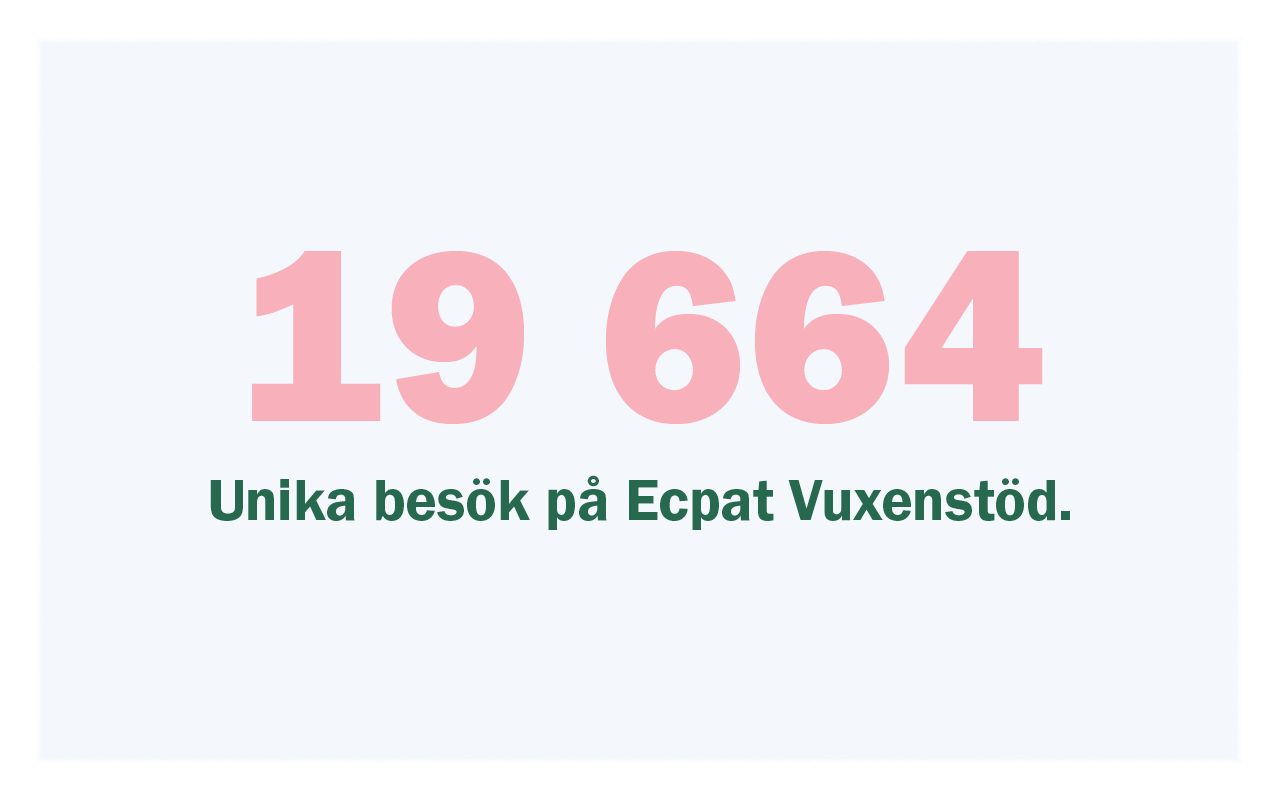 19 664 unika besök på Ecpat Vuxenstöd